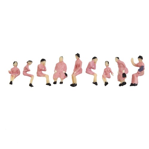 90Pcs HO Scale ALL Seated People Sitting Figures Passengers Different Poses/ New - Picture 11 of 16
