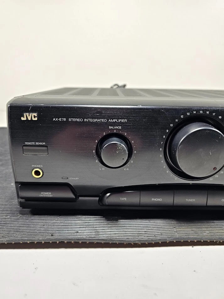 JVC AX-E78 Stereo Integrierter Verstärker Schwarz Voll Aktiv Kein Zubehör - Bild 2 von 4