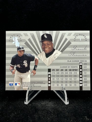 FRANK THOMAS 1995 Leaf Limited #1 HOF MLB Chicago White Sox - Picture 2 of 12