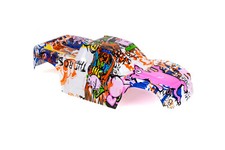 Custom Clipless Body Graffiti Pig for Traxxas Stampede 4X4 BL-2S Truck Shell