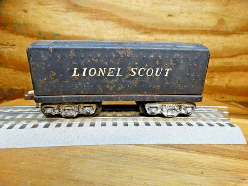 Vintage Lionel 027 Gauge Metal Lionel Scout Hobby Model Railroad Engine Tender