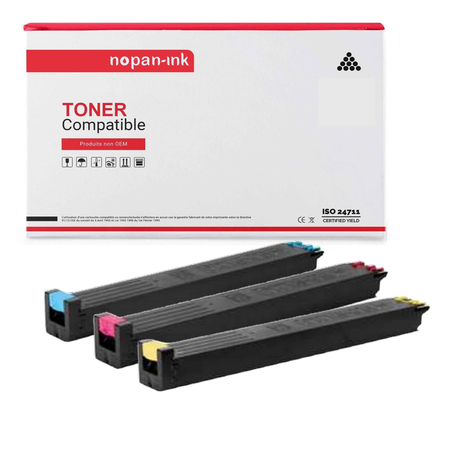 Toner MX61 multi-couleurs compatible pour éliminer les lignes blanches et les textes pâles