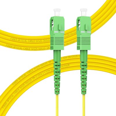- OS2 3M10ft SC/APC to SC/APC Fiber Path Cable OS2 SCA Cable Single Mode Fibe...