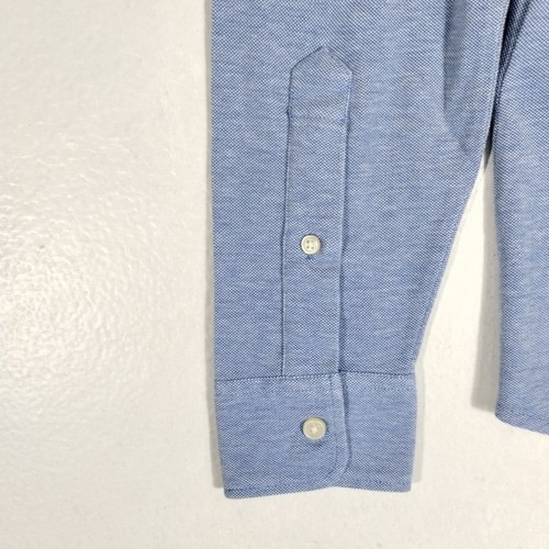 Dockers Smart 360 Flex Shirt Men Small Blue Longsleeve Cotton Preppy Shirt NEW - Picture 7 of 10