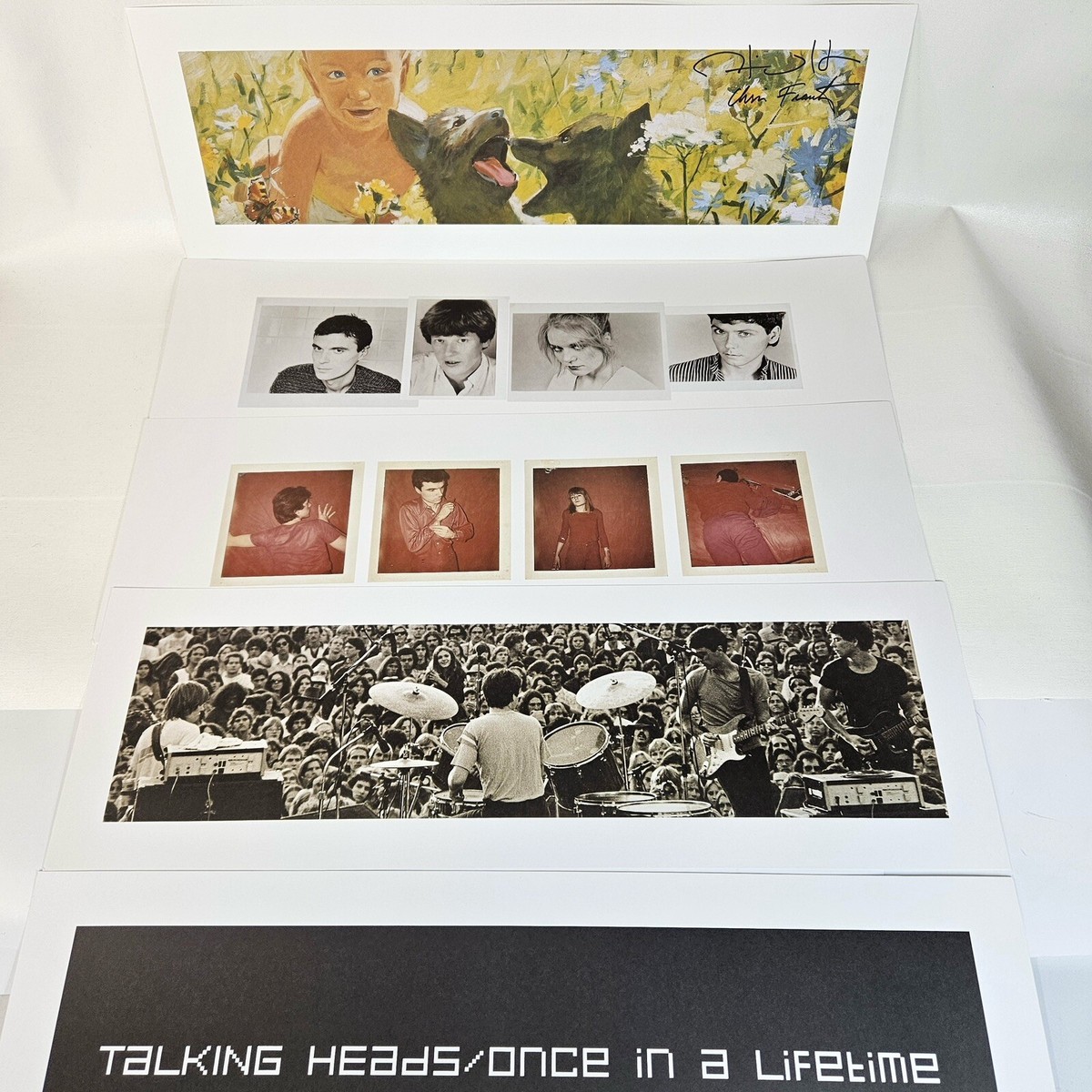 TALKING HEADS/CD5枚セット Talking Heads 5pc Lithograph Poster Set Signed Tina Weymouth Chris