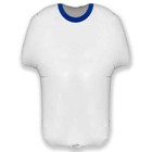 Blue and White Football Shirt Foil Balloon (24 inches)