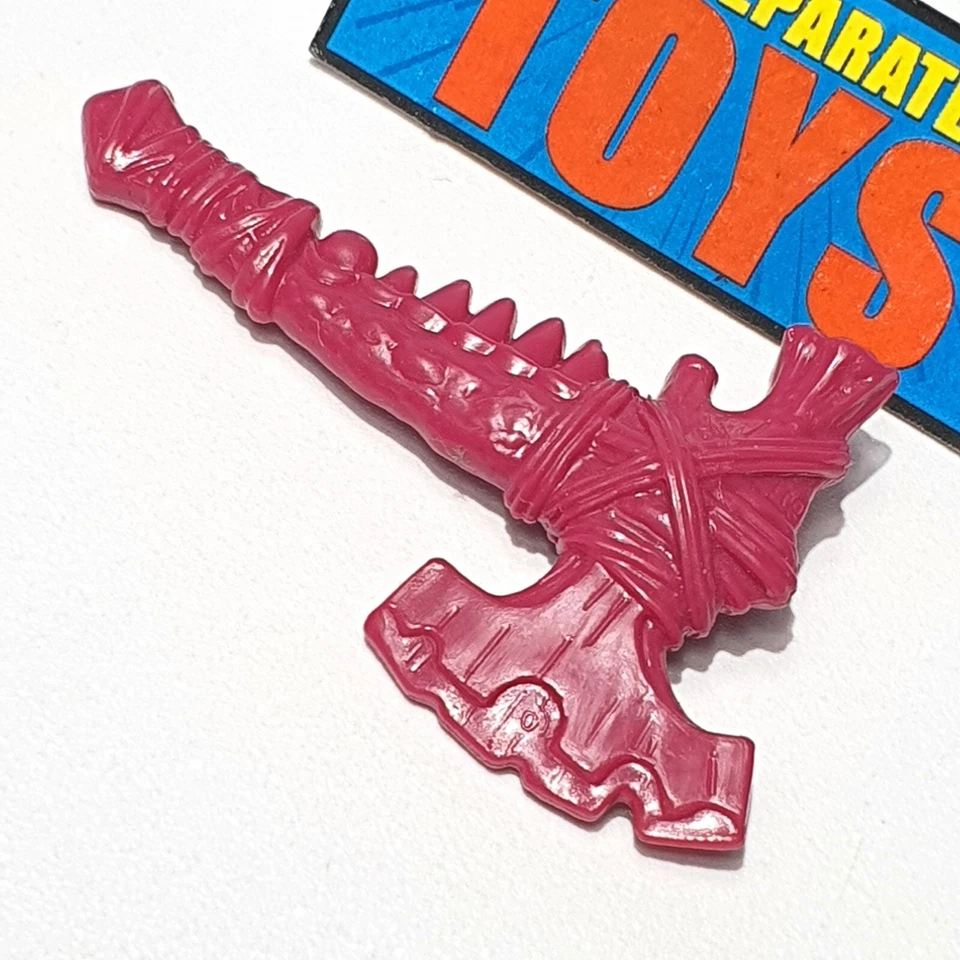 TMNT Dino Tyranno Shredder AXE ax original 1997 Ninja Turtles accessory weapon - Image 4 of 4