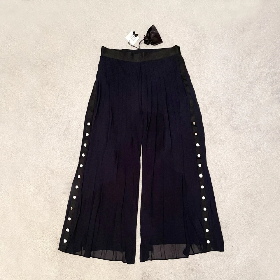 Pantalones de Gasa EDWARD ACHOUR PARIS - Azul Marino - Talla XL - NUEVOS