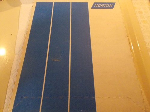 (50)SHEETS NORTON 400 Grit Premium Tufbak DURITE Sandpaper 9 in. x 11 in. Sheet