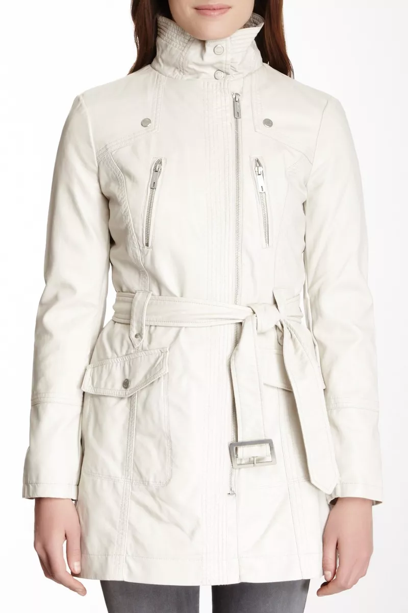 Kenneth cole funnel neck coat discount