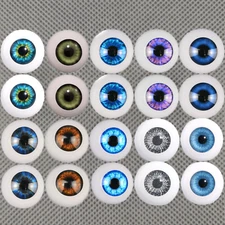 Realistic Acrylic Eyes Half Round Eyeballs for Reborn Dolls OOAK BJD Doll Craft