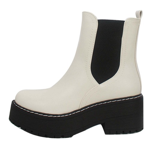 Soda Women's Yossi Chelsea Pull On Chunky Platform Block Heel Ankle Bootie  | eBay