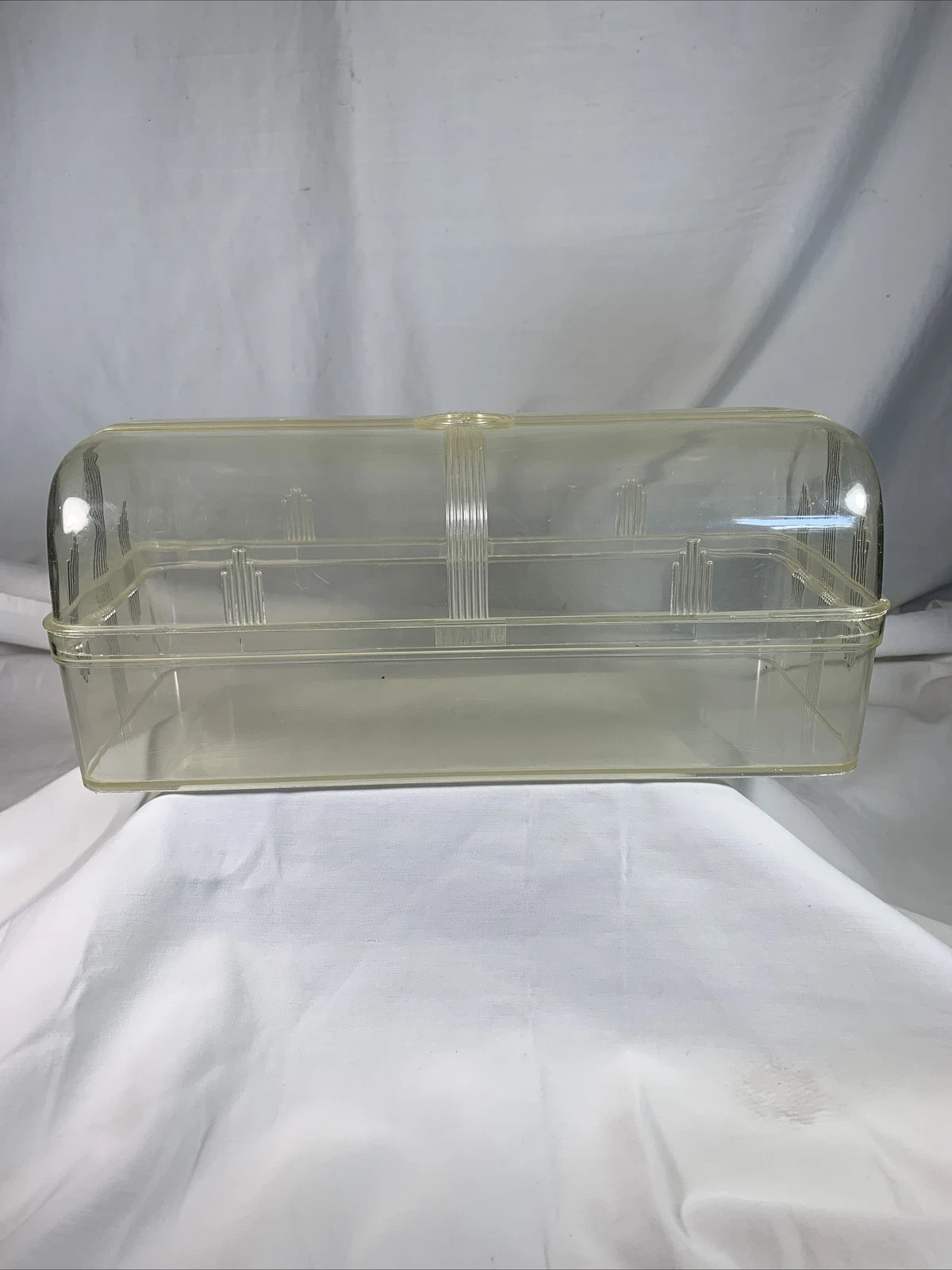 Vintage Acrylic Clear Plastic Bread Box Mid Century
Opens in a new window or tab