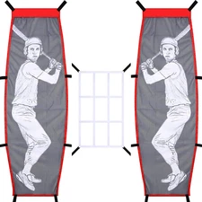 Baseball Softball Pitching Target Dummy Batter Strike Zone Net Pitching