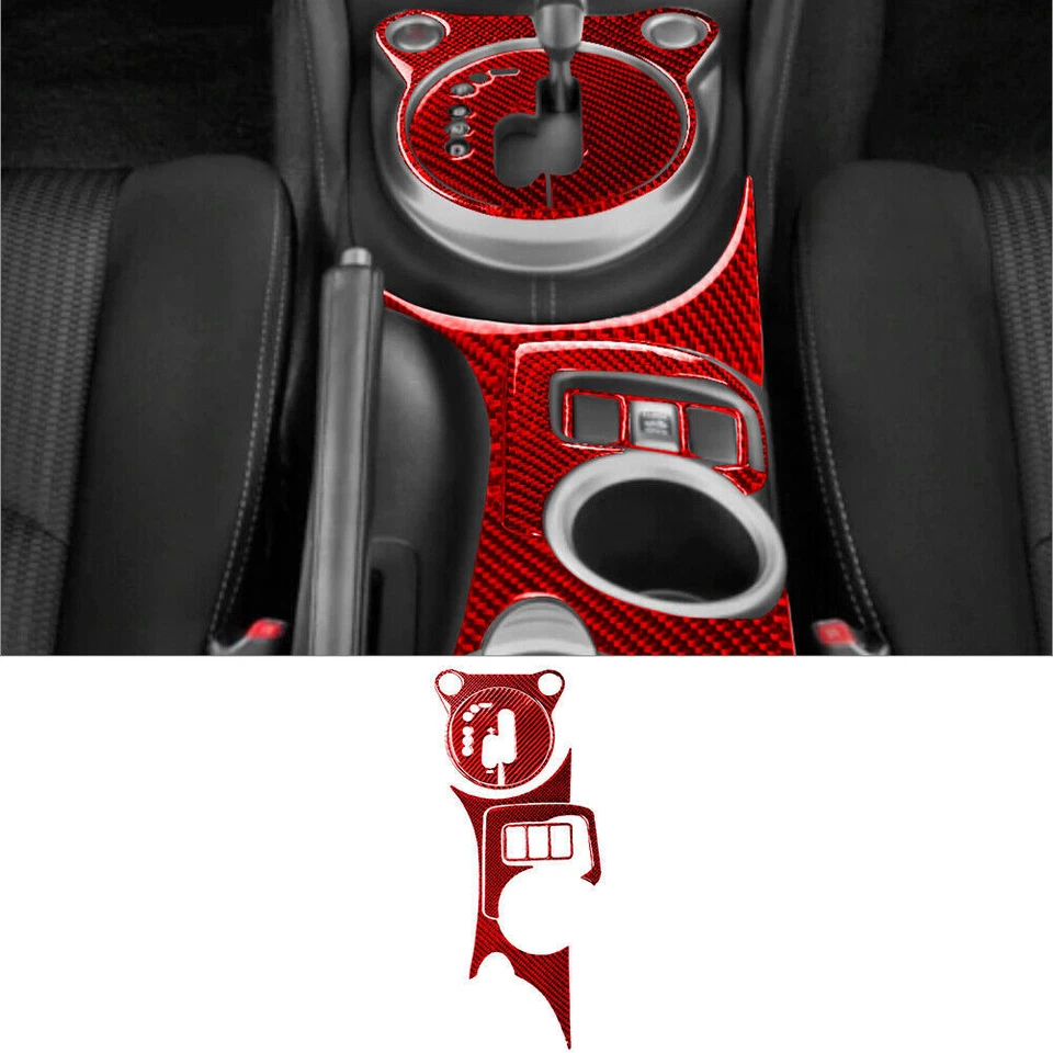 Juego de cubierta interior completo de fibra de carbono roja de 17 piezas para Nissan 370Z 2009-2020 Foto 4 de 4