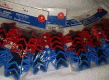 Kids Party Favors. Red Blue Stars Sunglasses 6pck. 4 Sets. 24 Glasses