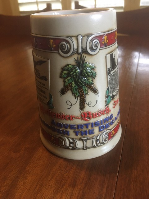 BUDWEISER 1994 STEIN/MUG - ADVERTISING THROUGH THE DECADES ...