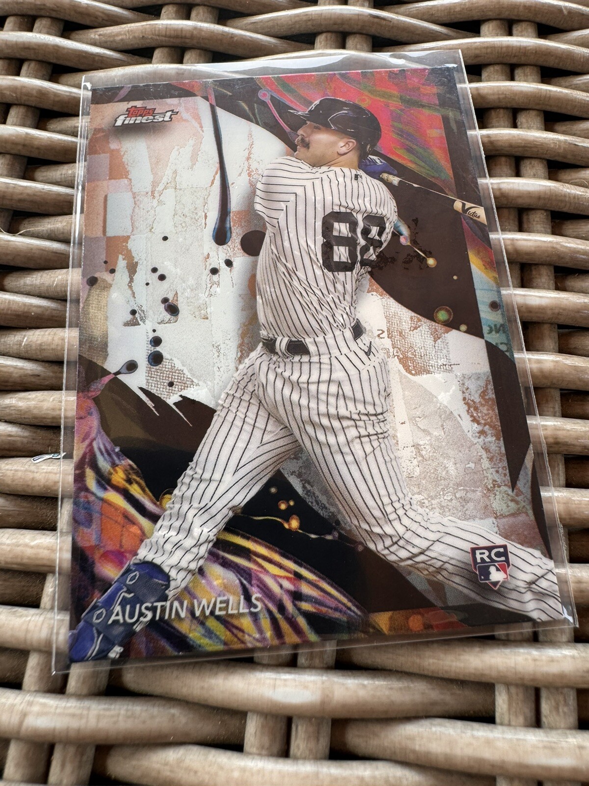 2024 TOPPS FINEST BASEBALL UNCOMMON REFRACTOR RC AUSTIN WELLS YANKEES #116