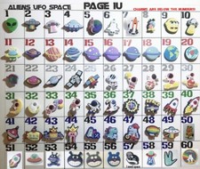 Space themed unbranded shoe charms, alien, ufo, planet, ready to ship, US seller