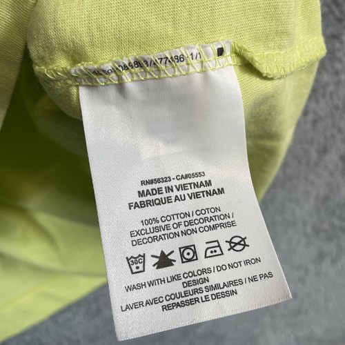 Camiseta Nike Hombre Grande Apagada Amarilla Just Do It Center Logo Grande Camiseta Algodón - Imagen 6 de 10