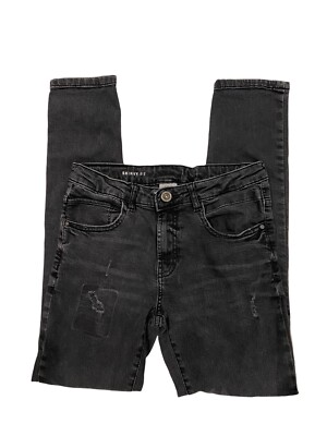 ザラキッズ134 Zara Kids Skinny Fit Jeans Black Distressed Girls SZ 13-14