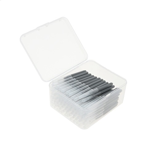 100PCS Interdental Brushes 0.6mm-1.2mm 11 Color Steel Wire Floss Toothpick w Box - Picture 51 of 68