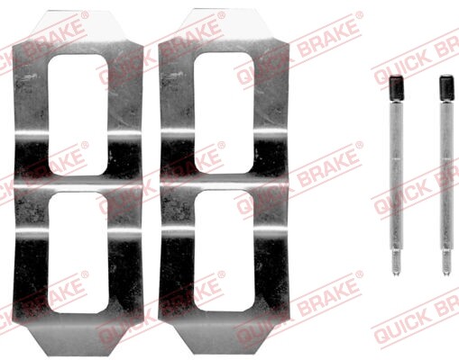 Quick Brake 109-0987 ZubehöRkit, Scheibenbremsbelag FüR MERCEDES-BENZ, VW-image
