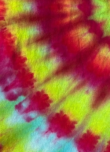 Fan Fold Ice Tie Dye Women's S Tank Top Lime Rainbow - Picture 6 of 6
