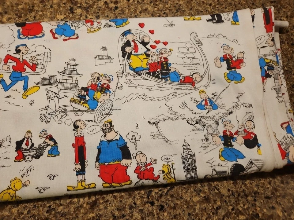 *Popeye*  2 yd Heavy Knit Kings Syndicate 1987 peter Pan Fabrics - Image 4 of 4