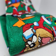 Looney Tunes Mania Neck Tie / Bugs Bunny Taz Tweety Christmas Tree Lights Tweety