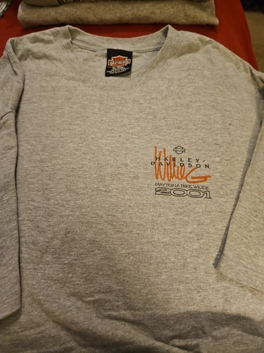 Harley Davidson WILLIE G T Shirt 3XL MOTORCYCLE 2001 DAYTONA BIKE WEEK GRAY - Picture 4 of 16