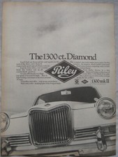 1969 Riley 1300 Mk II Original advert No.1