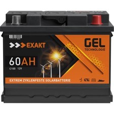 GEL Batterie 60Ah 12V Solarbatterie Wohnmobil Boot Solar Versorgung Bleigel Akku