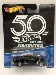 hot wheels 50th anniversary 55 chevy bel air gasser black