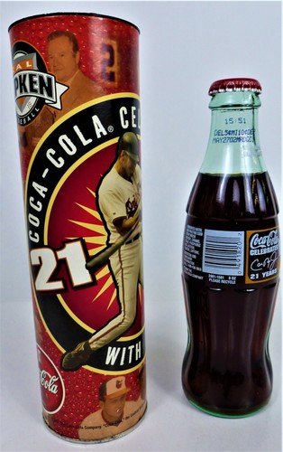 Coca-Cola Celebra Cal Ripken, Orioles 8 Onzas Vidrio Coca-Cola Botella Tubo NUEVO EN CAJA - Imagen 2 de 12
