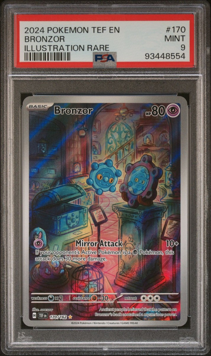 PSA 9 Mint Bronzor 170/162 Illustration Rare Full Art - Pokémon