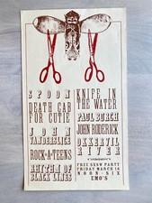 Impossibly Rare Spoon Death Cab For Cutie SXSW 2001 Emos Screen Print Gig Poster