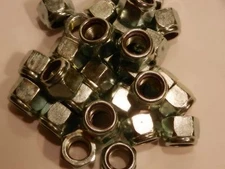 LOT (20) ,1/2-20 NYLON INSERT LOCKNUT,LOCK NUT,  FULL SIZE, ZINC PLATED,GRADE 2