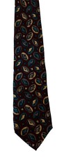 robert talbott tie mens silk tie dark red made in usa hand sewn