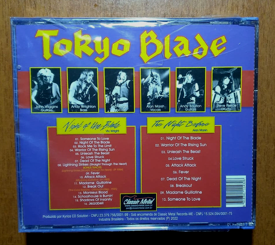 Tokyo Blade - Nigh of the Blade + The Night Before Brazil Only