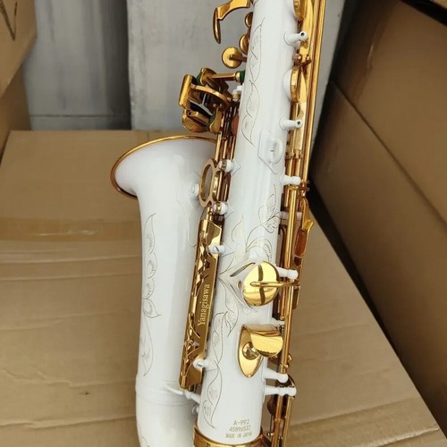 A992 Sassofono E-flat bianco sassofono contralto strumento jazz sax giapponese - Foto 4 di 12