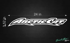 Arctic Cat Logo / 24" Vinyl Decal SNOWMOBILE / ATV / UTV / TRAILER / Graphic