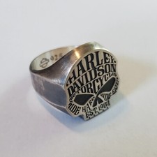 Anello Skull Harley Davidson - Argento 925
