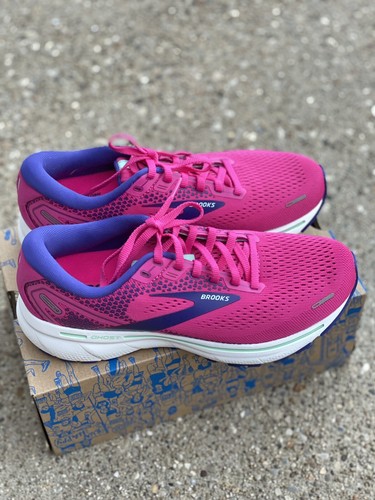 Brooks Ghost 14 Running Shoes Women's Size 8.5 B / EU 40 Fuchsia Yucca Navy  | eBay