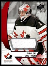 2019-20 Upper Deck Team Canada Juniors JERSEY Taylor Gauthier Canada #83