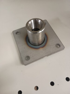 #ad 316 Stainless 1 2quot; Deck Plate NPT 08 for High Pressure Water Oil Air 3000# $37.90