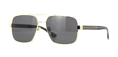 NEW GUCCI SQUARE SUNGLASSES GUCCI GG0529S 001 GOLD GREY EYEWEAR Amazon.com: Gucci GG0529S Lettering Logo Square-Shaped Non  main image 2