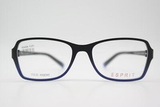 Esprit ET17466 Black Blue Oval Eyeglass Frame New