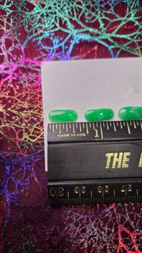 Green Jade Rectangular Cabochon (5 pcs), Perfect for Pendants, Rings, Earrings - Picture 3 of 7