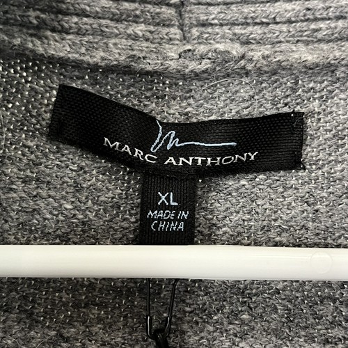 Marc Anthony Mens sweater size XL gray pull-over long sleeve cotton mix msrp $80 - Picture 4 of 10
